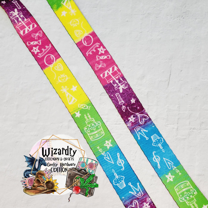 Birthday Rainbow Webbing