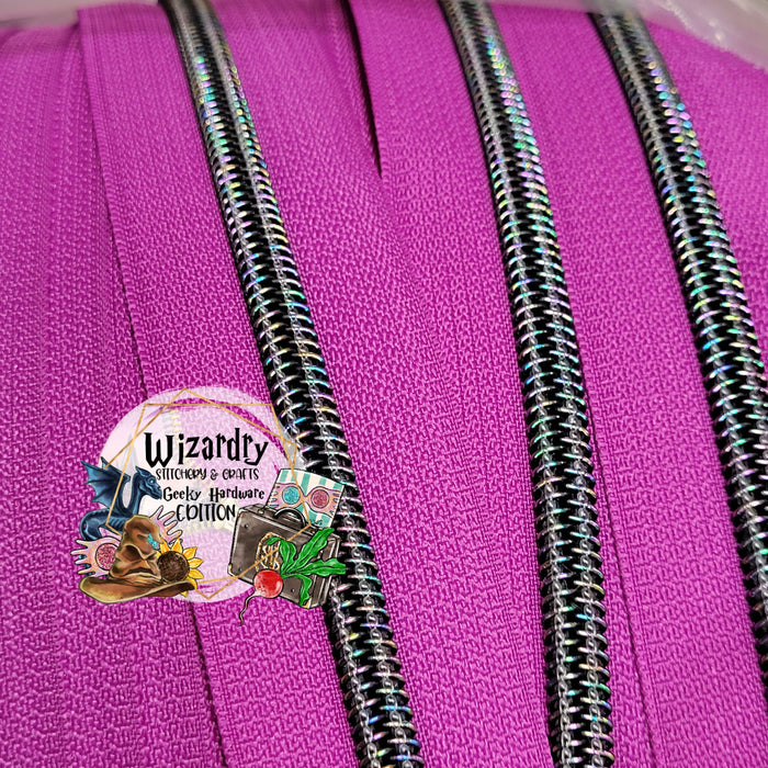 Bright Purple #5 Nylon Zipper Tape