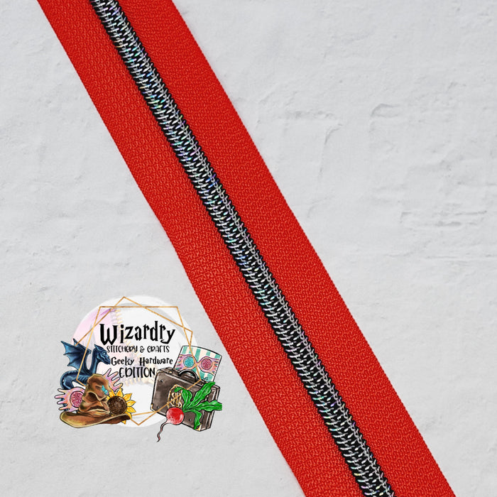 Red #5 Nylon Zipper Tape