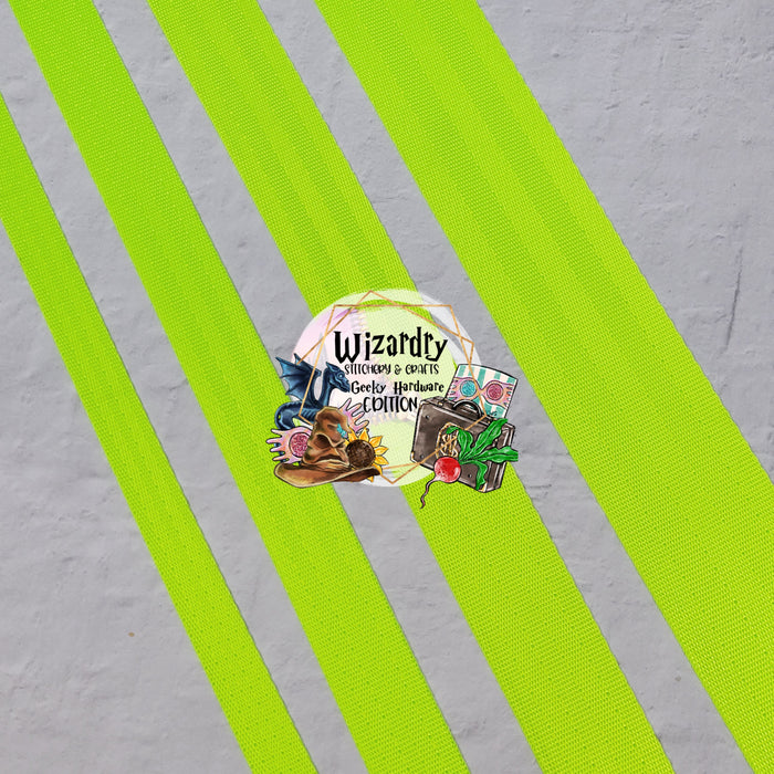 Lime Green Seat Belt Webbing