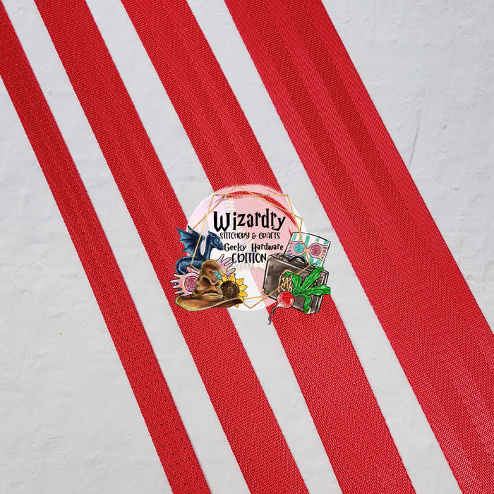 Christmas Red Seat Belt Webbing