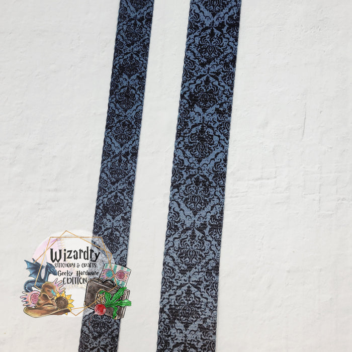 Black Damask Webbing