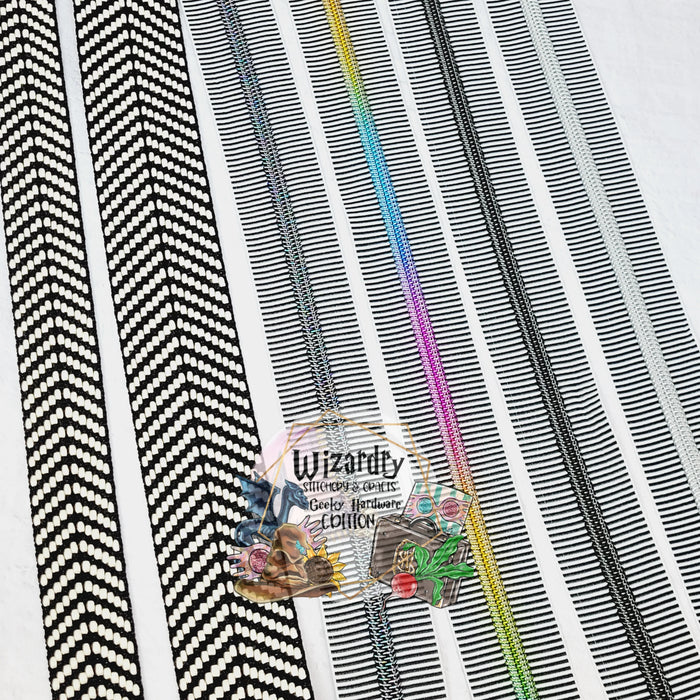 Striped #5 Nylon Zipper Tape