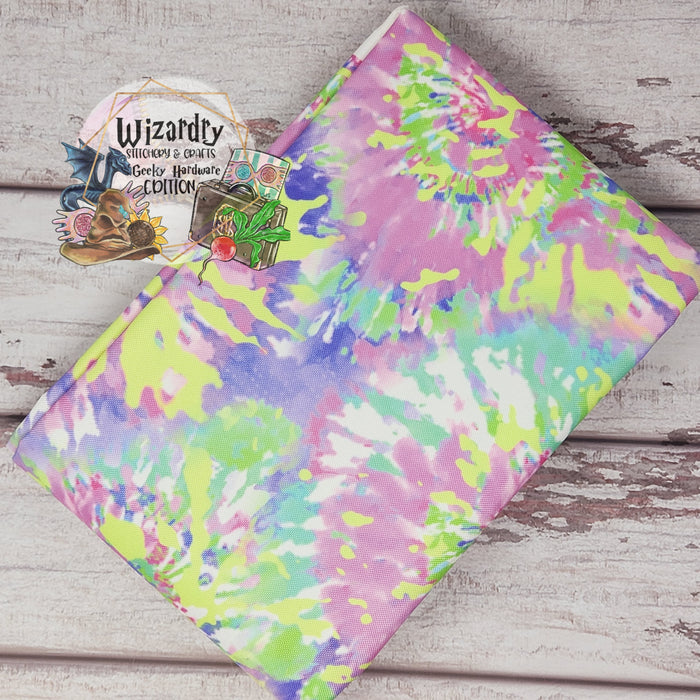 Printed Pastel Tie-Dye Waterproof Canvas *Ships Folded*