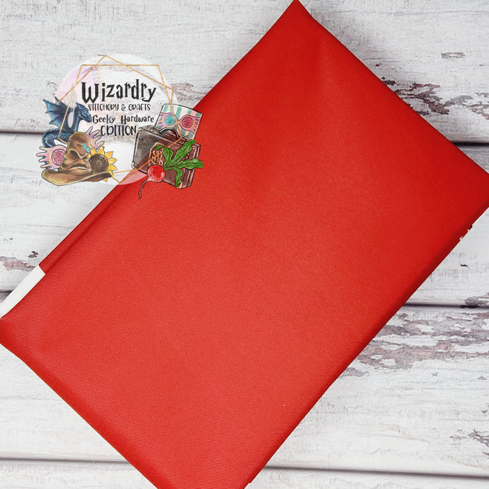 Solid Christmas Red Waterproof Canvas *Ships Folded*