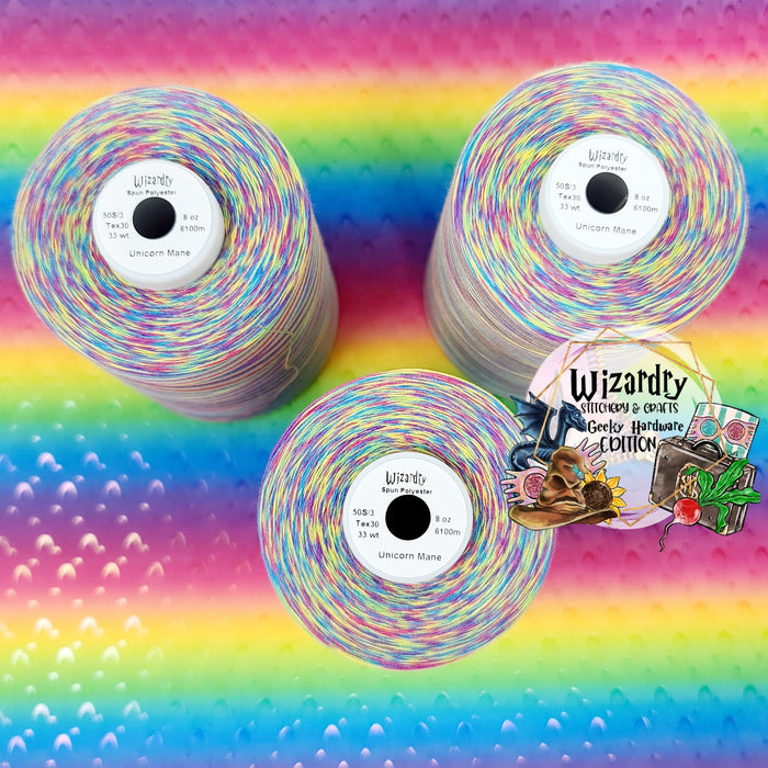 Tex 30 - Spun Polyester Sewing String - 8oz Spool - Variegated