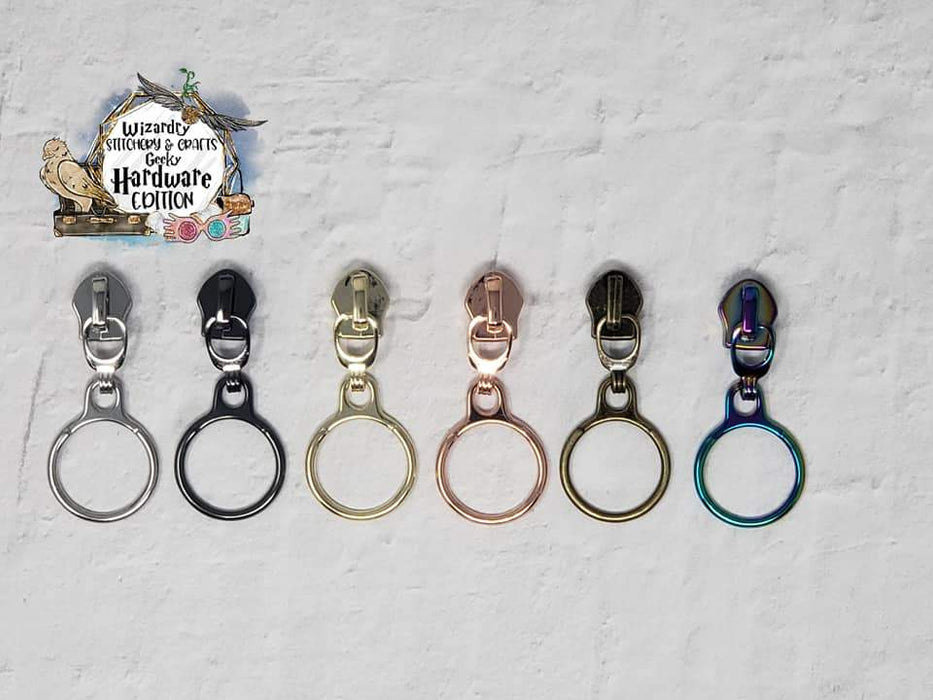 Dangle Ring #5 Nylon Zipper Pulls