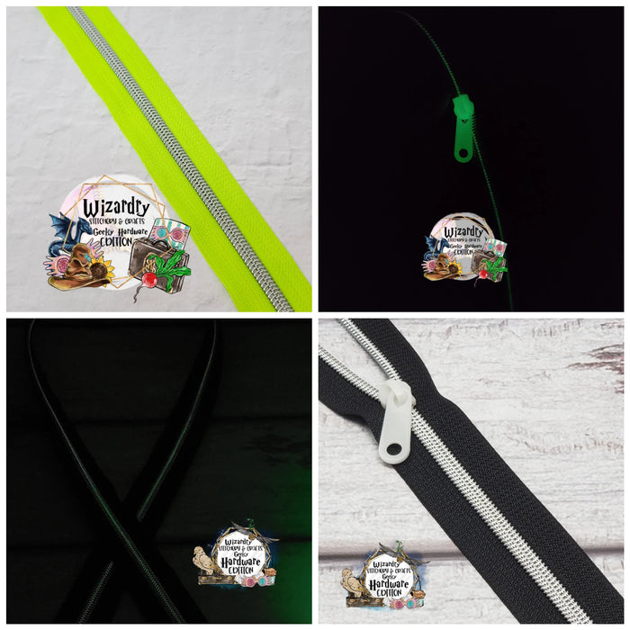 Glow-in-the-Dark #5 Nylon Zipper Tape