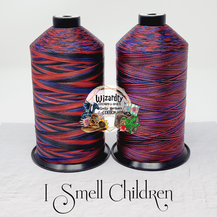 Tex 80 - Bonded Polyester Sewing String - Variegated - I Smell Children
