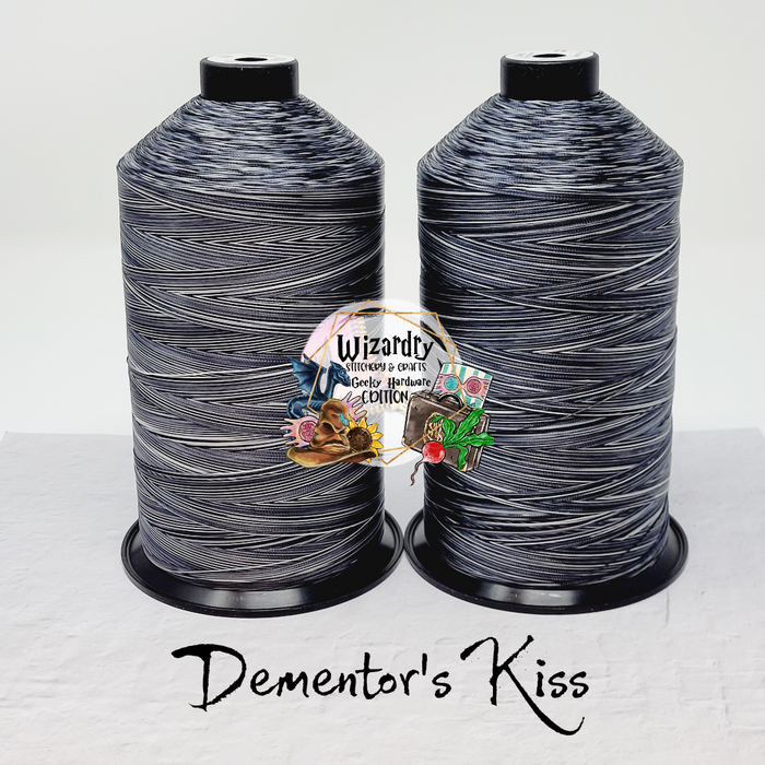 Tex 80 - Bonded Polyester Sewing String - Variegated - Dementor's Kiss