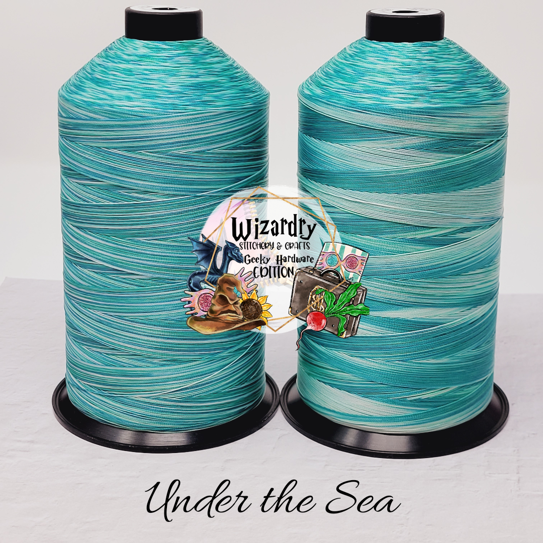 Deep String Cloth Tex 80 - Bonded Polyester Sewing String - Variegated - Under the Sea ...