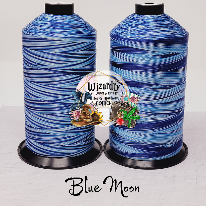 Tex 80 - Bonded Polyester Sewing String - Variegated - Blue Moon