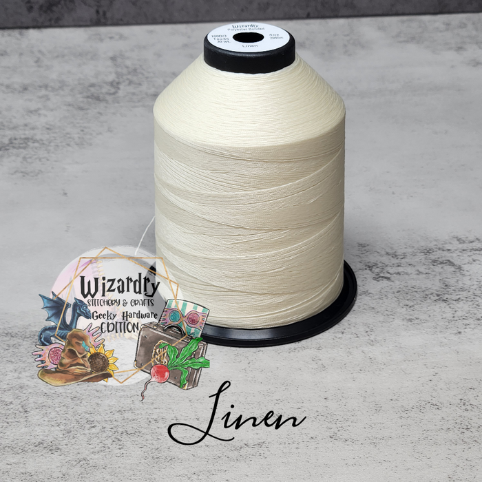 Polyester Thread String Tex 35 - Bonded Polyester Sewing String - Solid - Linen — Wizardry ...
