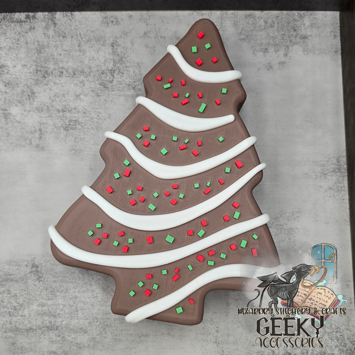 Chocolate Christmas Tree Cake Container - Matte