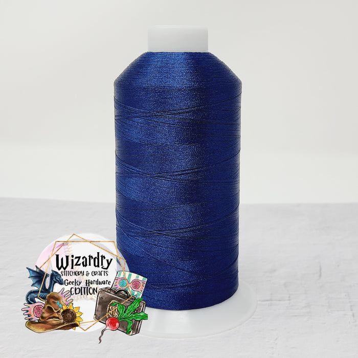 Tex 27 - Polyester Embroidery Sewing String - Solid - Navy