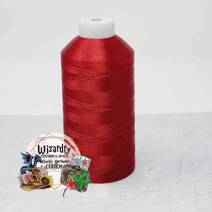 Tex 27 - Polyester Embroidery Sewing String - Solid - Lion Red