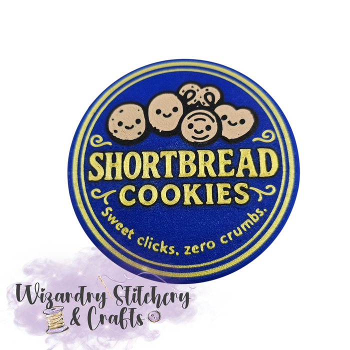 Shortbread Sewing Kit Fidget Clicker - Blue & Gold