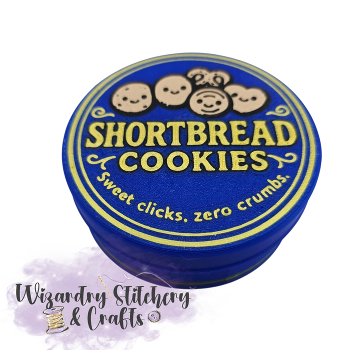 Shortbread Sewing Kit Fidget Clicker - Blue & Gold