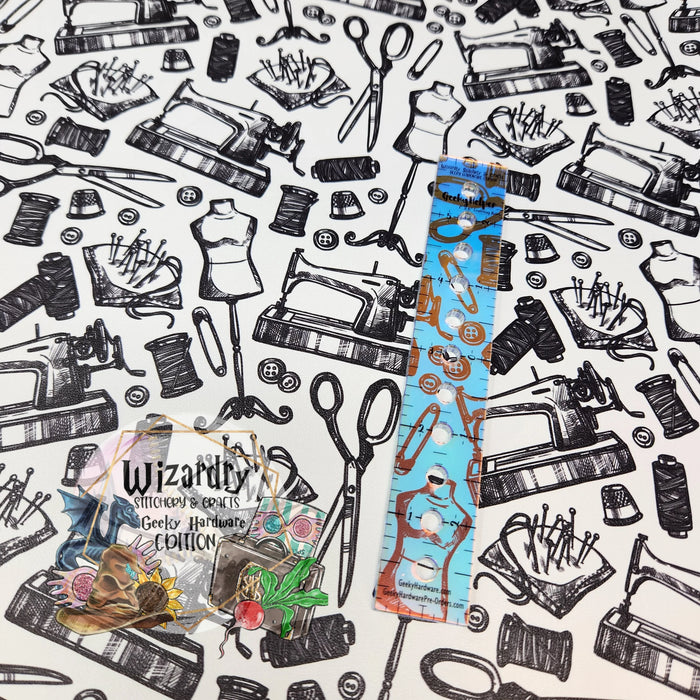 Sewing Themed - Water Resistant Polyester Lining
