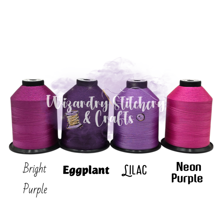 Polyester Thread String Tex 35 - Bonded Polyester Sewing String - Solid - Neon Purple ...