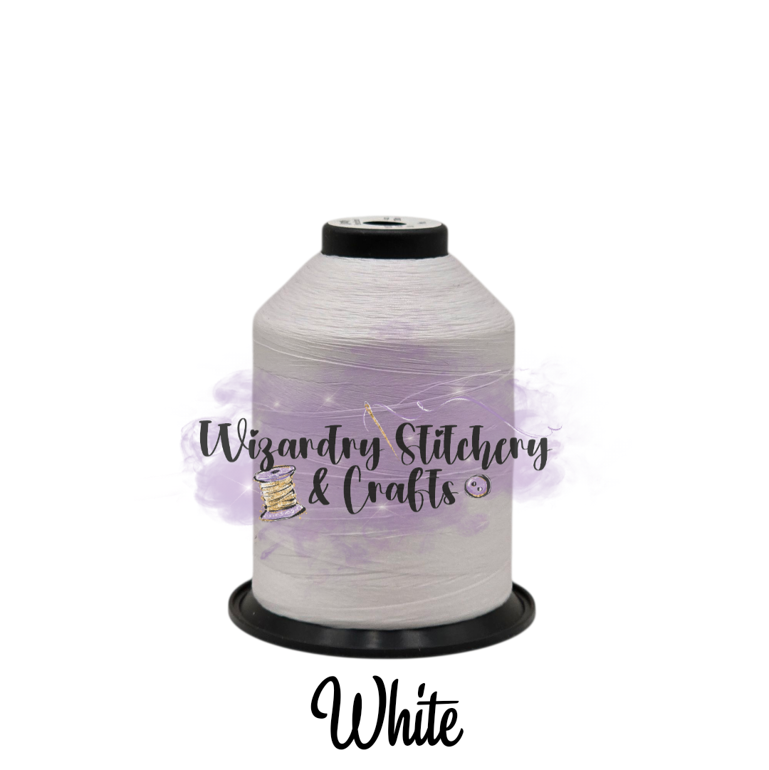 Tex 35 - Bonded Polyester Sewing String - Solid - White — Wizardry ...
