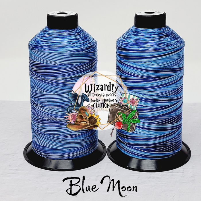 Tex 45 - Bonded Polyester Sewing String - Variegated - Blue Moon