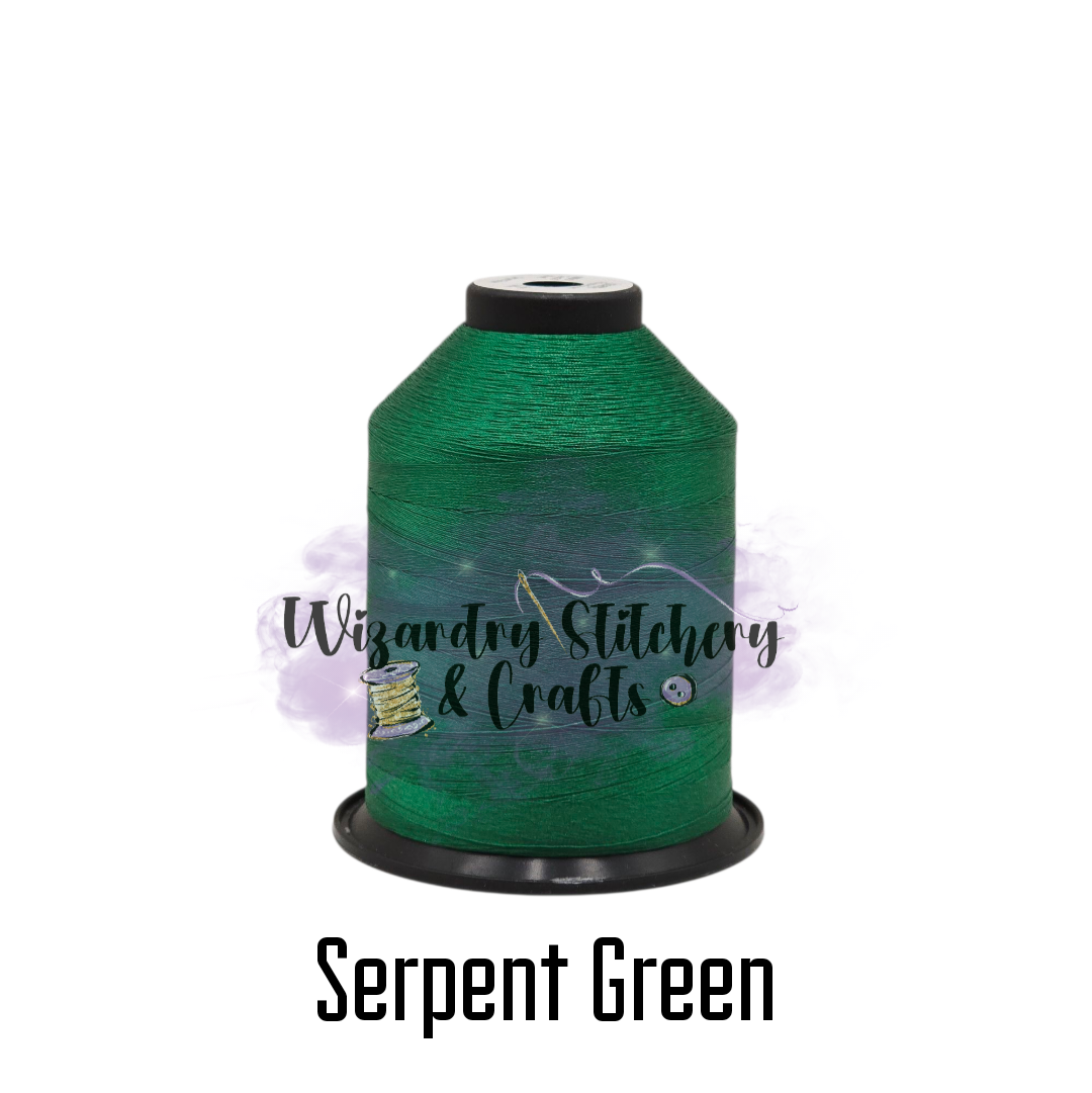 Patchwork String Green Tex 35 - Bonded Polyester Sewing String - Solid - Serpent Green ...