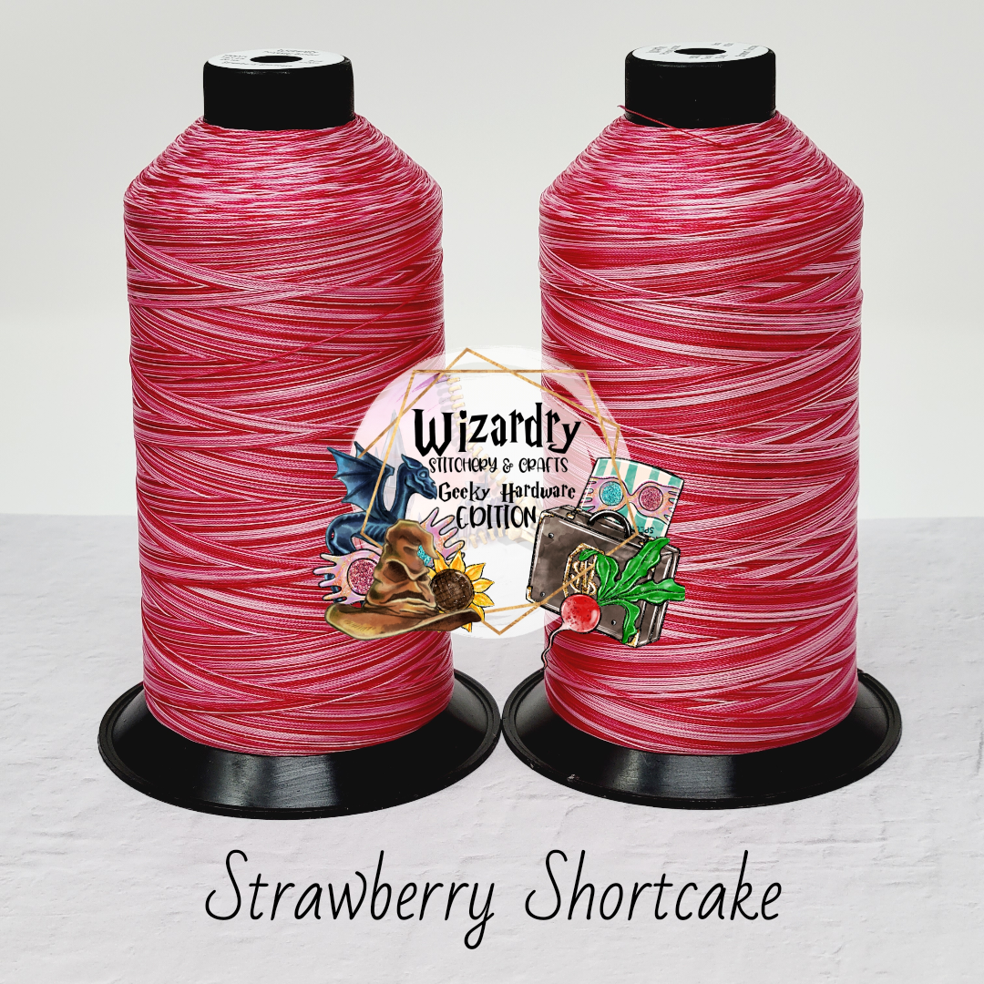 Tex 45 - Bonded Polyester Sewing String - Variegated - Strawberry Shor ...
