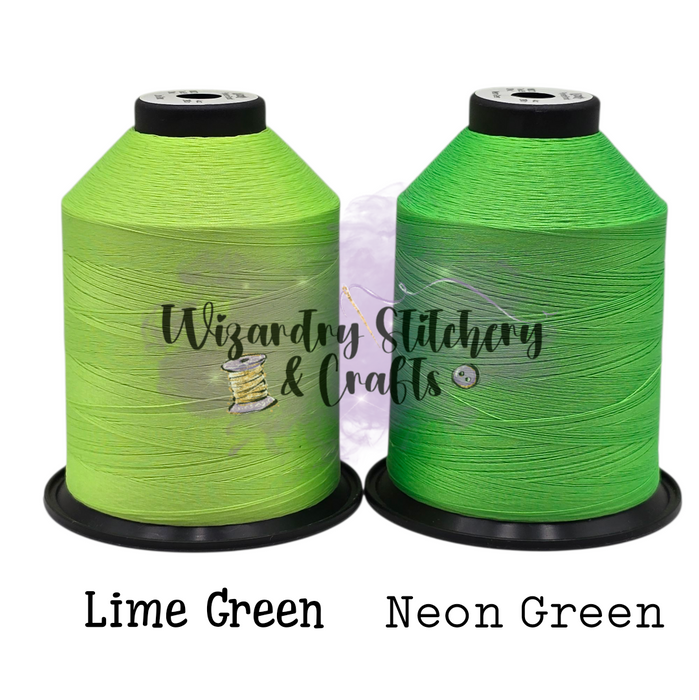 Tex 35 - Bonded Polyester Sewing String - Solid - Lime Green