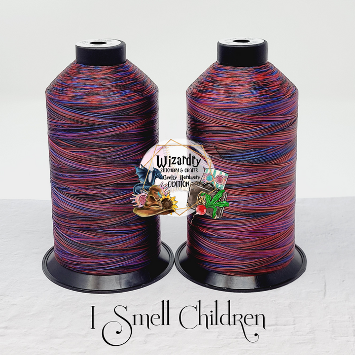 Polyester Thread String Tex 45 - Bonded Polyester Sewing String - Variegated - I Smell Childre ...