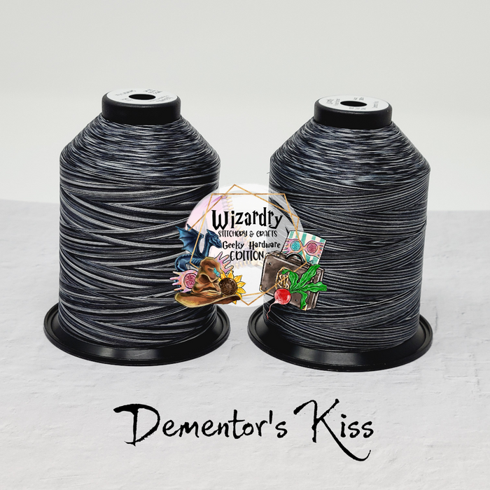 Tex 35 - Bonded Polyester Sewing String - Variegated - Dementor's Kiss