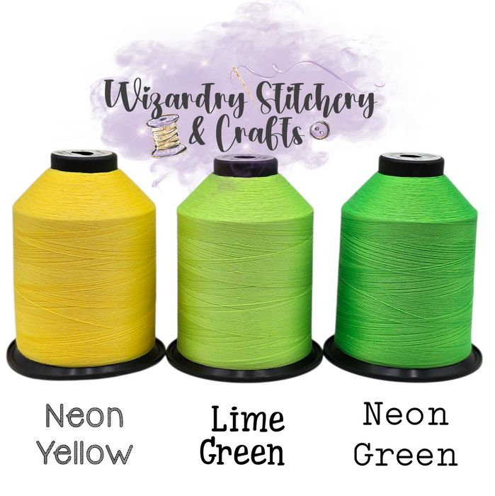 Tex 35 - Bonded Polyester Sewing String - Solid - Lime Green