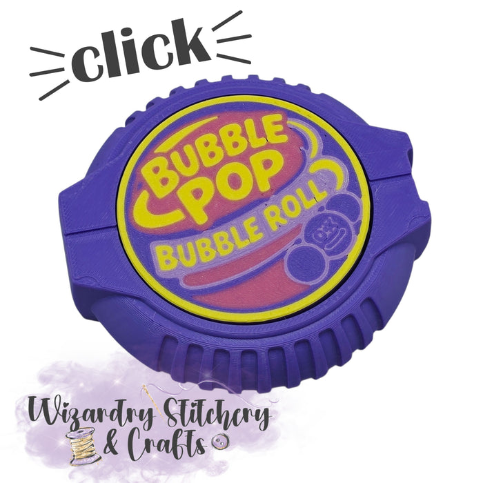 Bubble Gum Tape Fidget Clicker - Purple