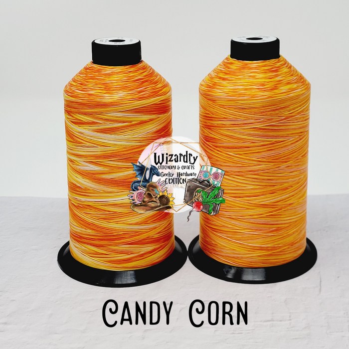 Tex 45 - Bonded Polyester Sewing String - Variegated - Candy Corn