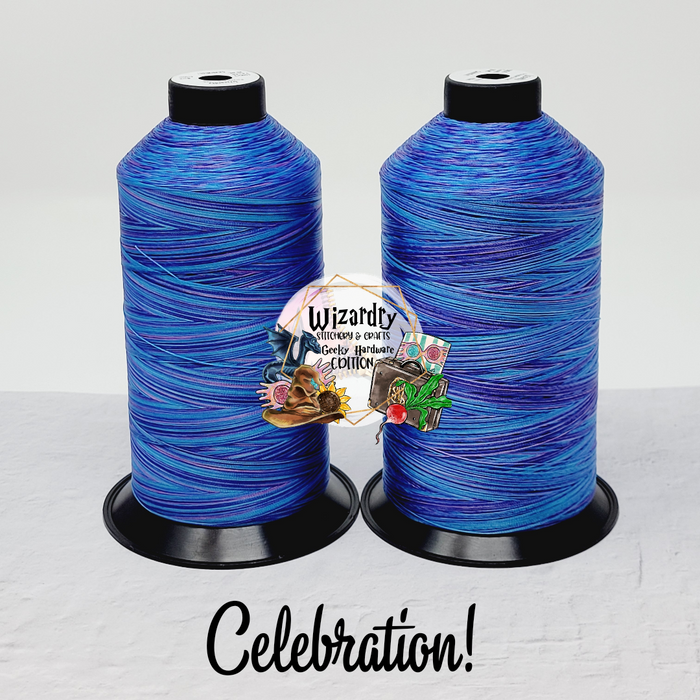 Polyester Thread String Tex 45 - Bonded Polyester Sewing String - Variegated - Celebration ...