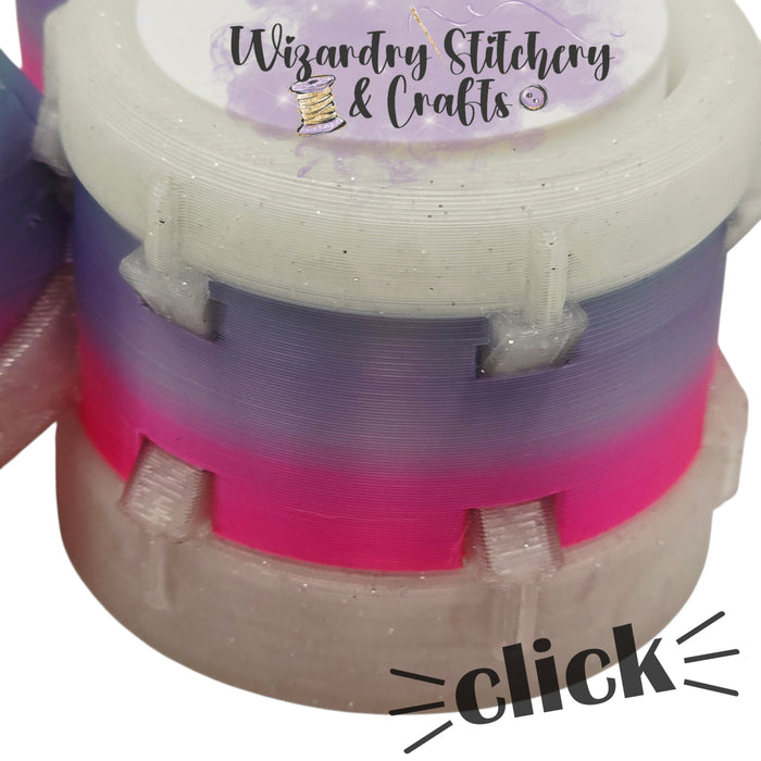 Drum Fidget Clicker - Triple Rainbow