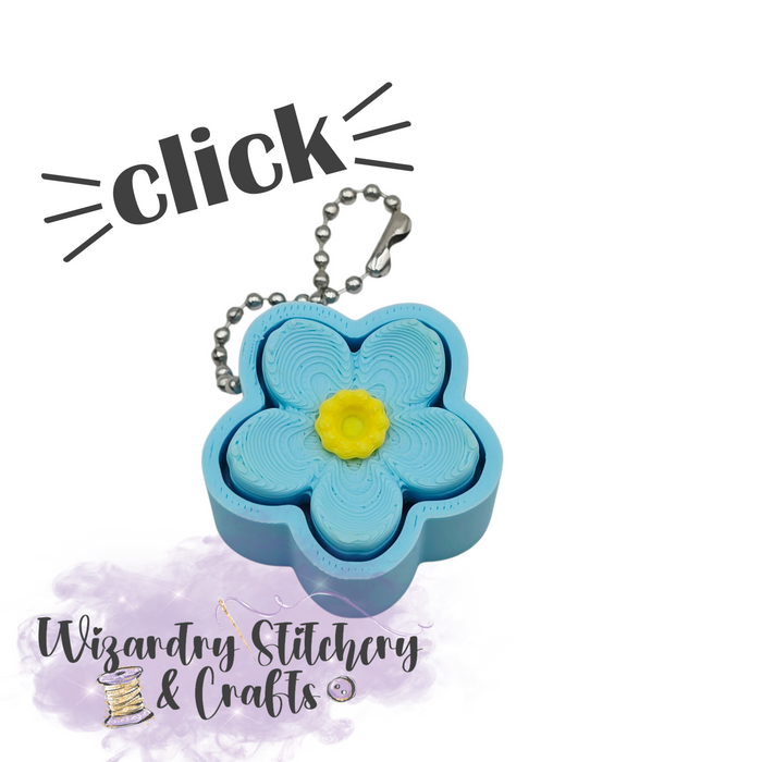 Flower Keychain Fidget Clicker #1