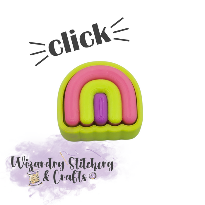 Rainbow Fidget Clicker - Neon