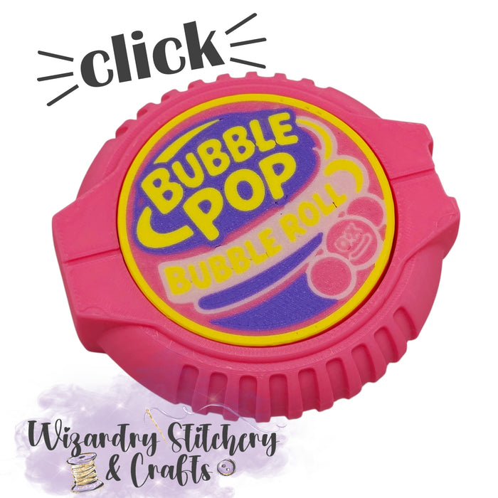 Bubble Gum Tape Fidget Clicker - Pink