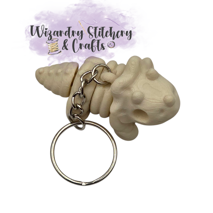 Triceratops Dinosaur Skeleton Flexi (Small) Keychain