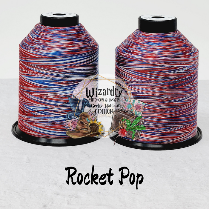 Tex 35 - Bonded Polyester Sewing String - Variegated - Rocket Pop