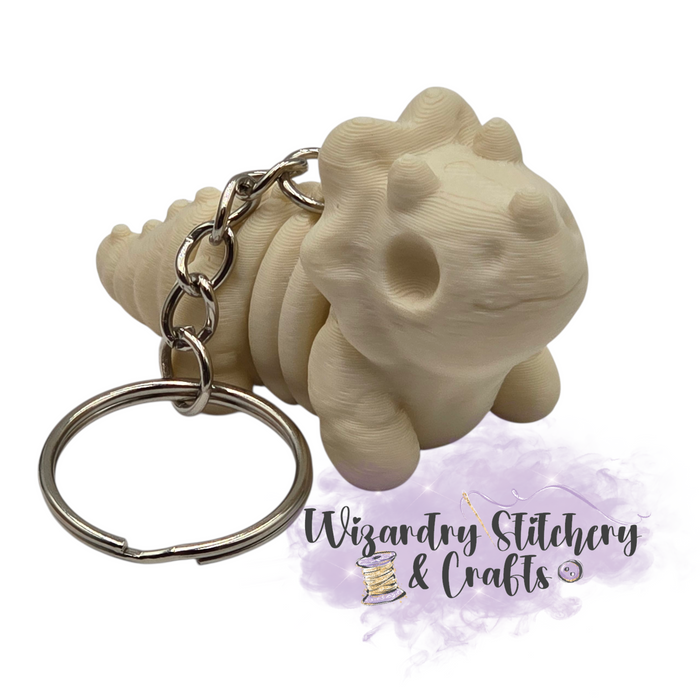 Triceratops Dinosaur Skeleton Flexi (Small) Keychain