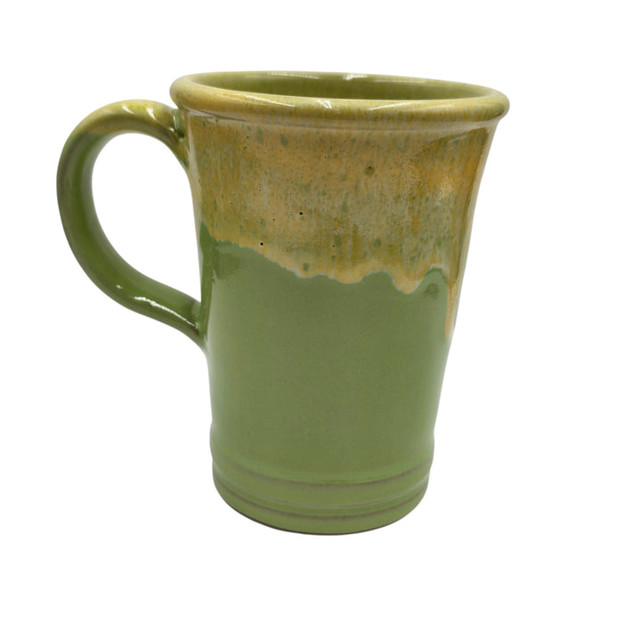 Wizardry Stitchery & Crafts Mug 14oz+ Green w/Yellow Drip