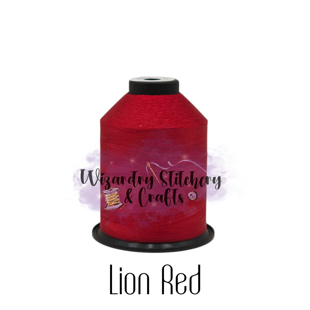 Tex 35 - Bonded Polyester Sewing String - Solid - Lion Red — Wizardry ...