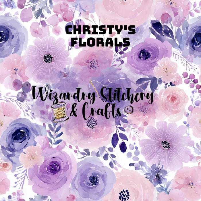 Christy's Florals (WG#6) - Water Resistant Polyester Lining