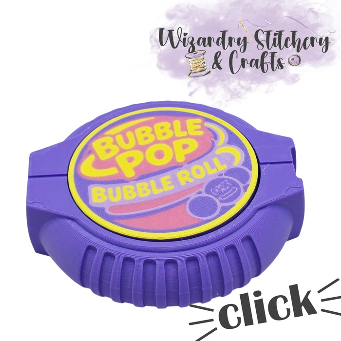 Bubble Gum Tape Fidget Clicker - Purple