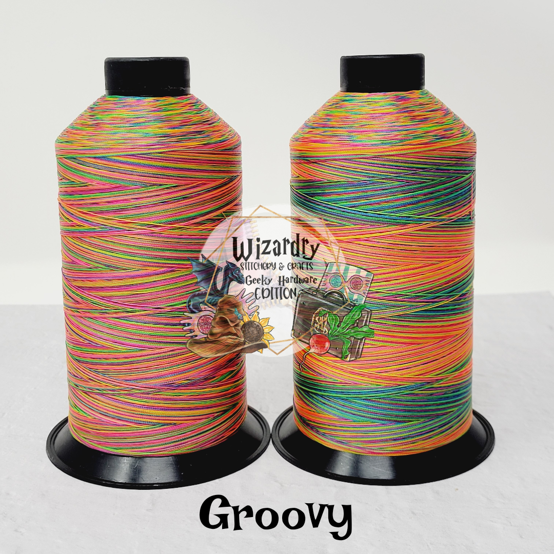 Tex 45 Bonded Polyester Sewing String Variegated Groovy