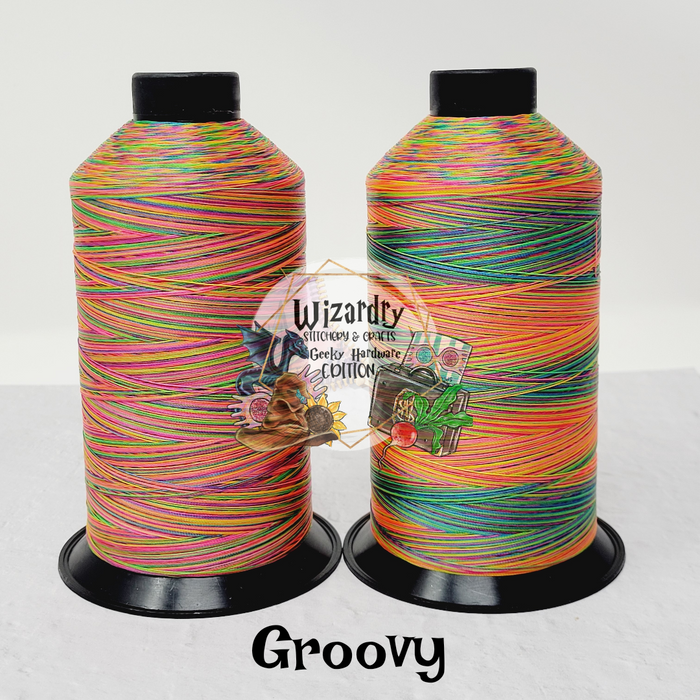 Tex 45 - Bonded Polyester Sewing String - Variegated - Groovy