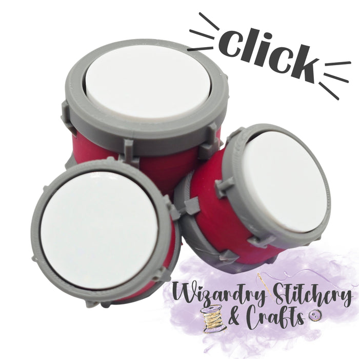 Drum Fidget Clicker - Triple Dark Red