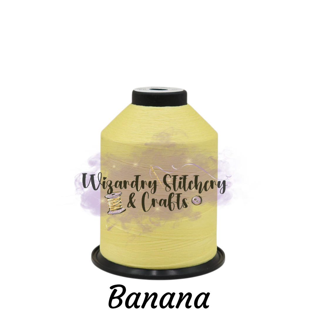 Tex 35 - Bonded Polyester Sewing String - Solid - Banana — Wizardry ...